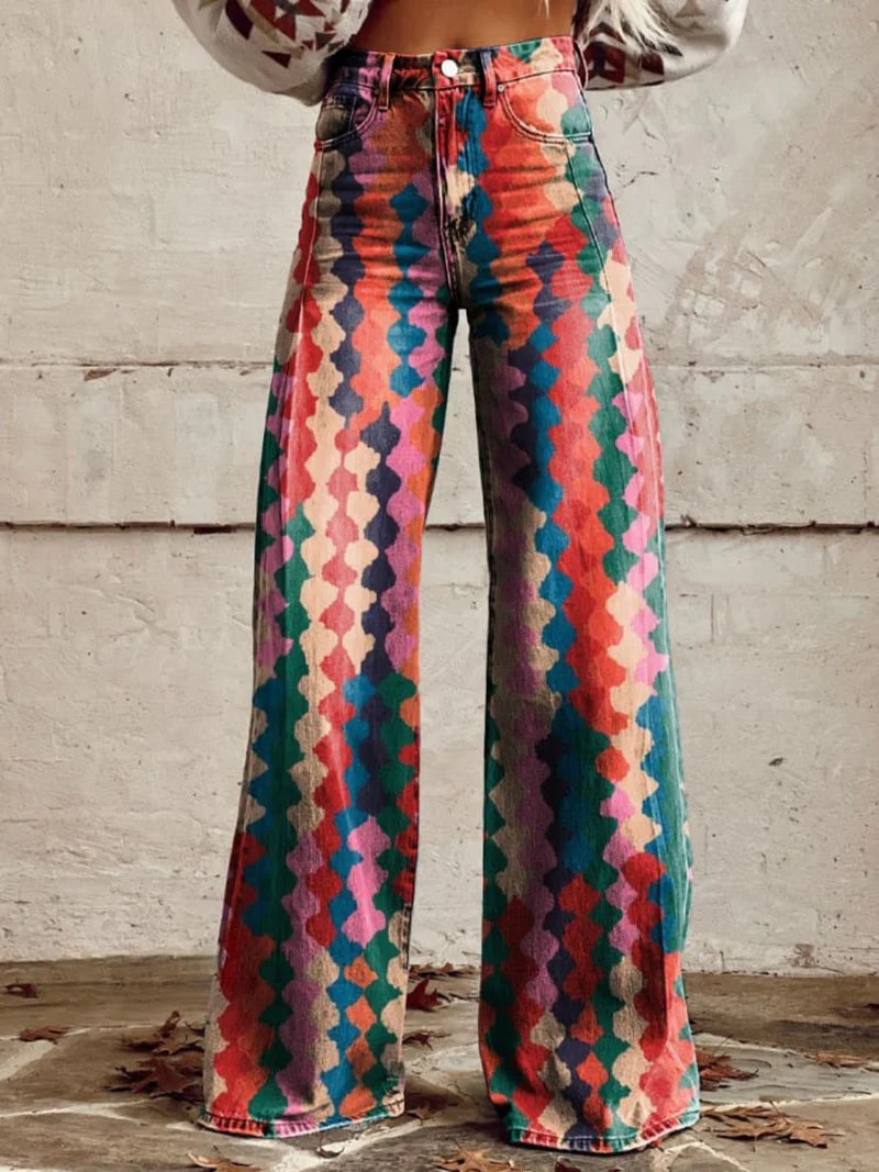 Willow | Printed Wide Leg Pants