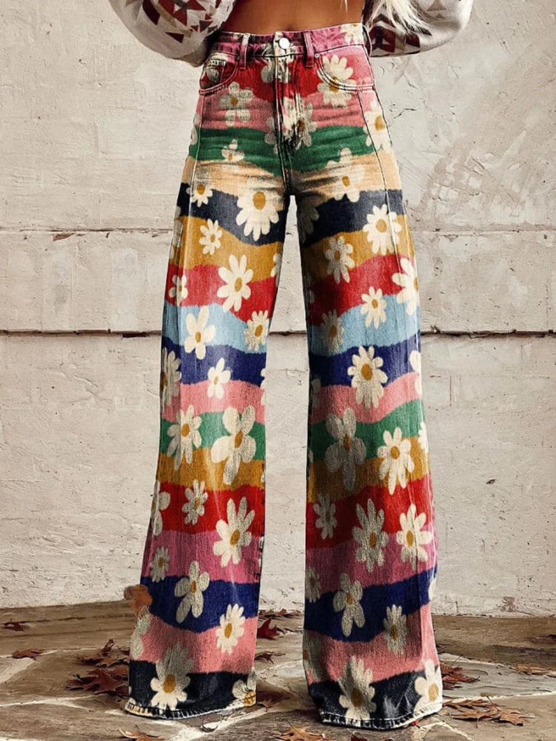 Willow | Printed Wide Leg Pants