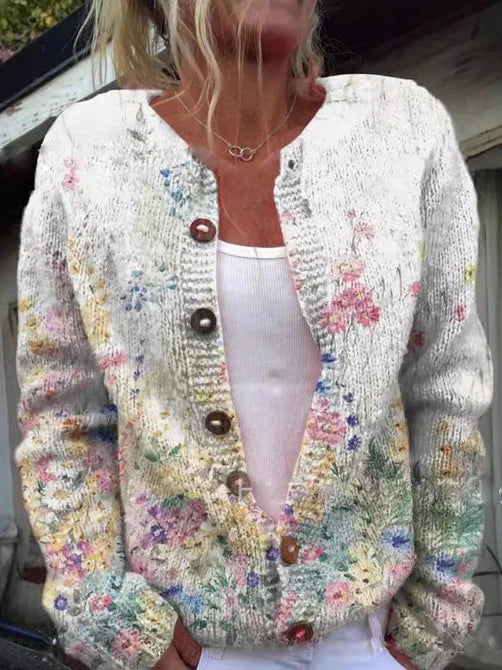 Aria™ | Floral Print Cardigan