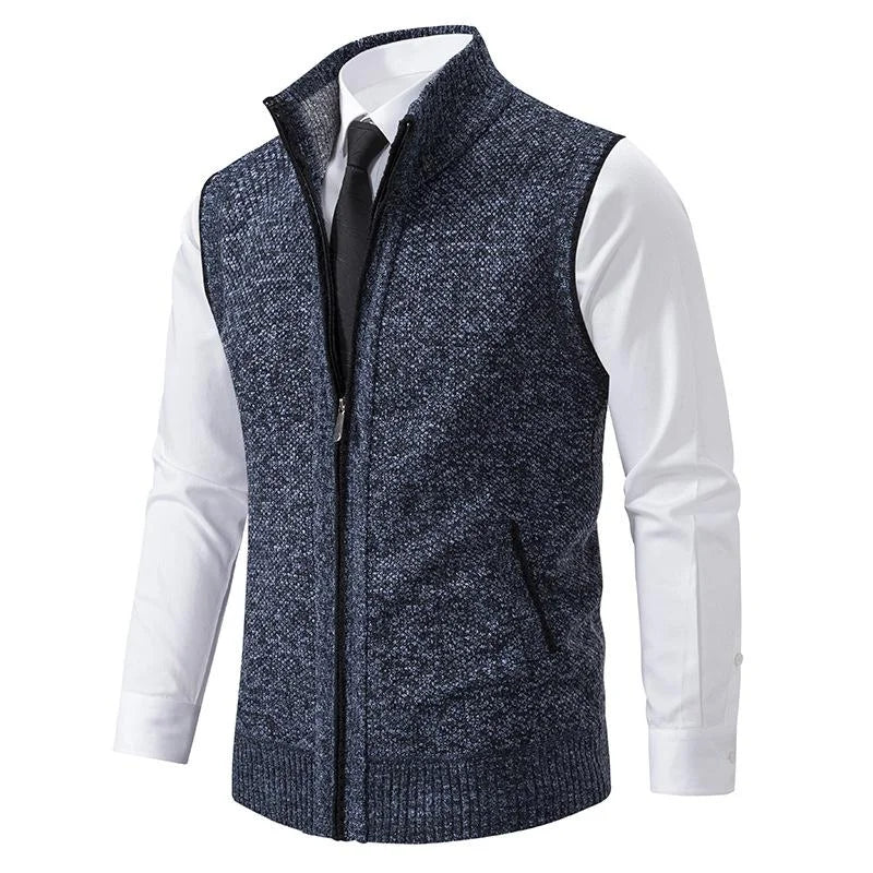 Bradley | Knitted vest with zip