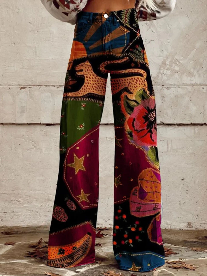 Willow | Printed Wide Leg Pants