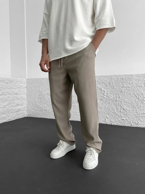 Jake | Ribbed spandex comfort pants