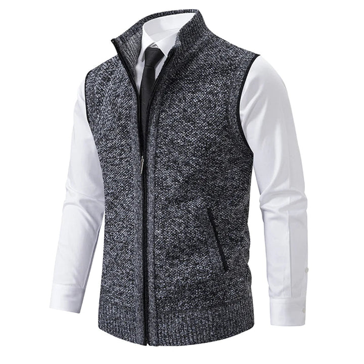 Bradley | Knitted vest with zip