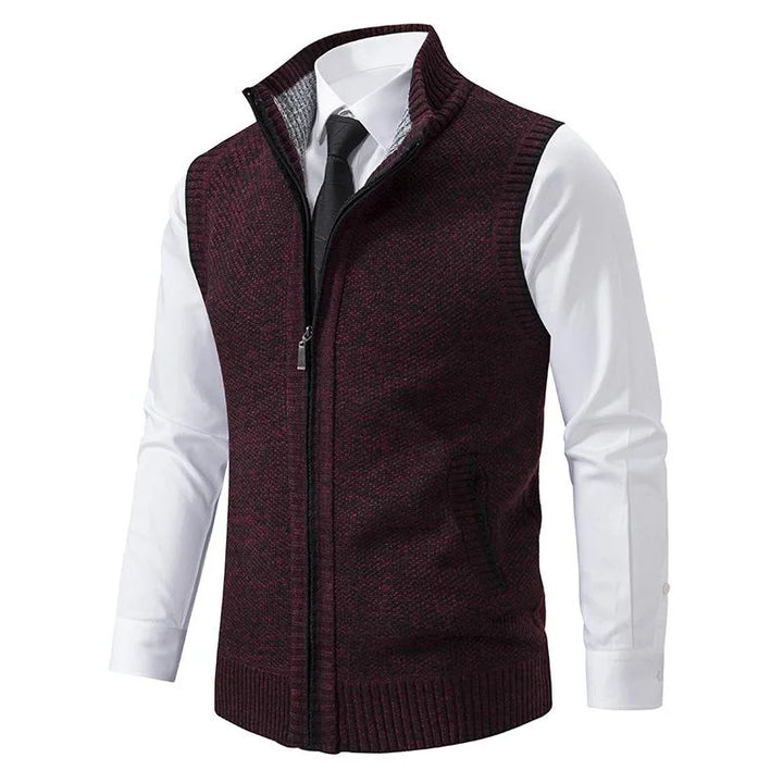 Bradley | Knitted vest with zip