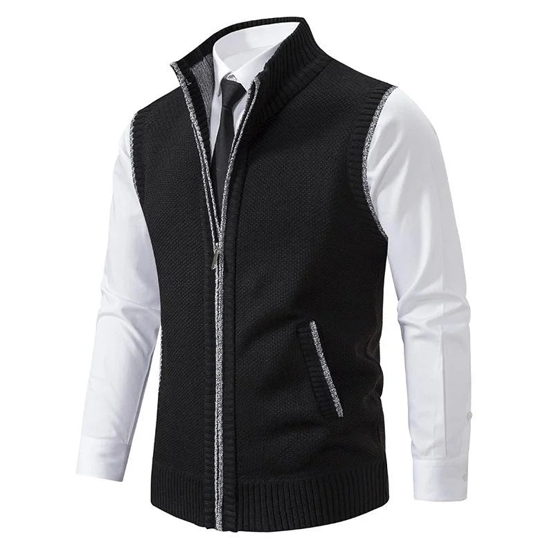 Bradley | Knitted vest with zip