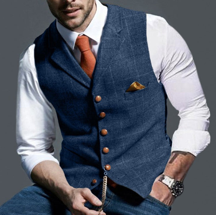 Fenton™ | Elegant Men’s Gilet with Refined Buttons