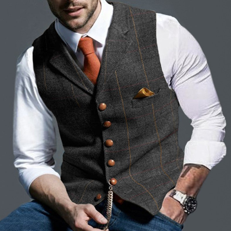 Fenton™ | Elegant Men’s Gilet with Refined Buttons