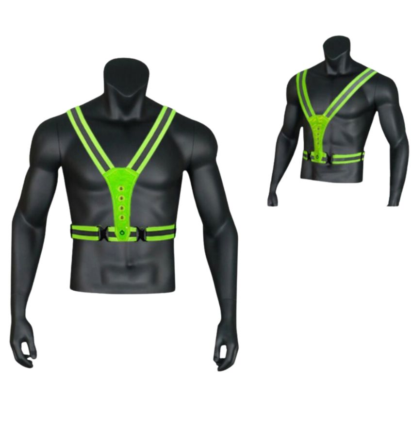 GlowGuard™ Safety Vest | Safety LED Vest for Running, Cycling, and Work