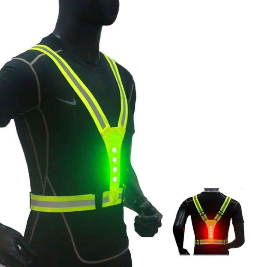 GlowGuard™ Safety Vest | Safety LED Vest for Running, Cycling, and Work