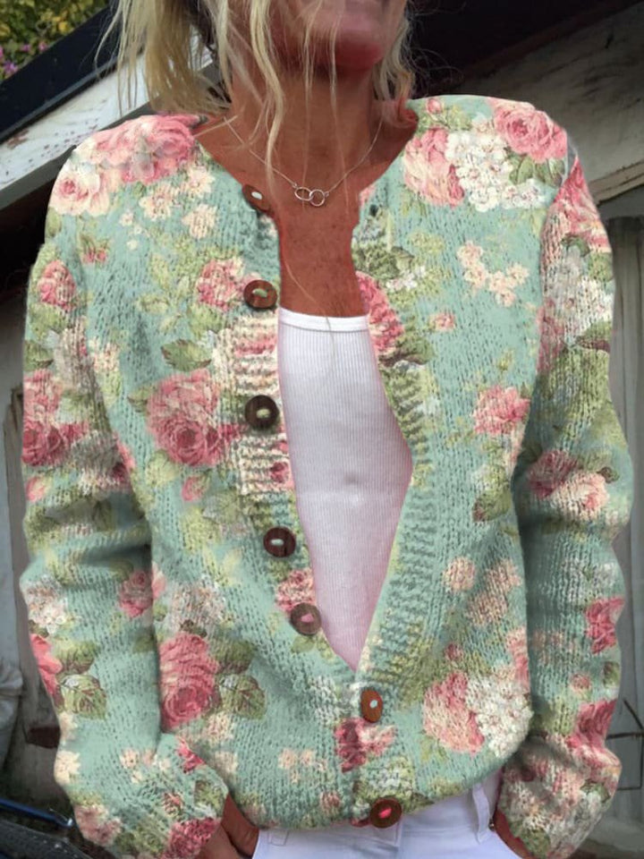 Aria™ | Floral Print Cardigan