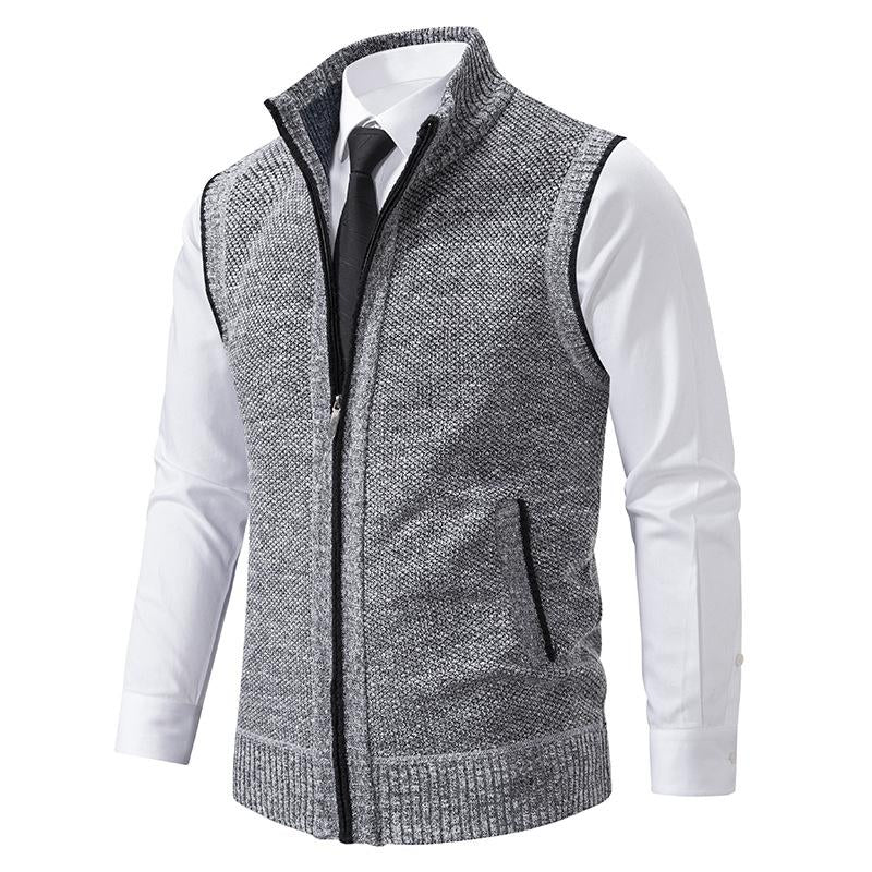 Bradley | Knitted vest with zip