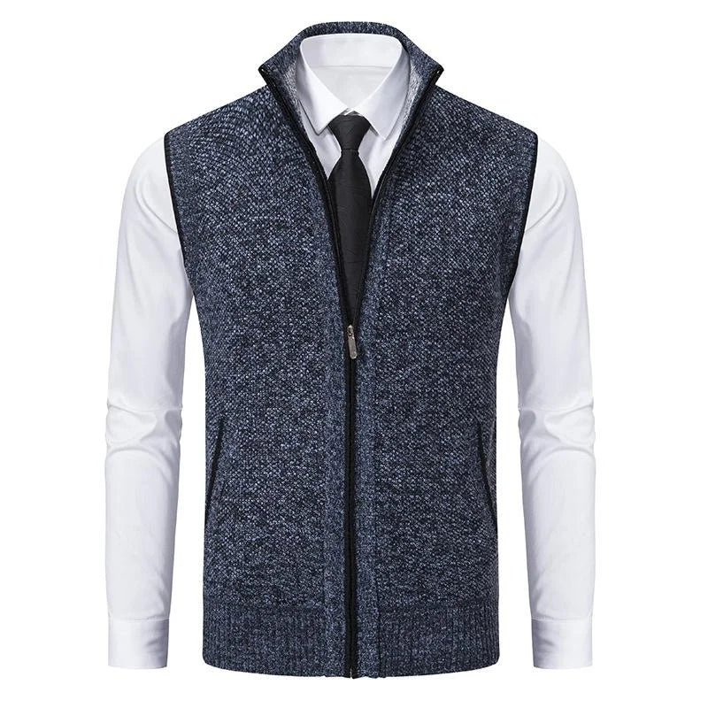 Bradley | Knitted vest with zip