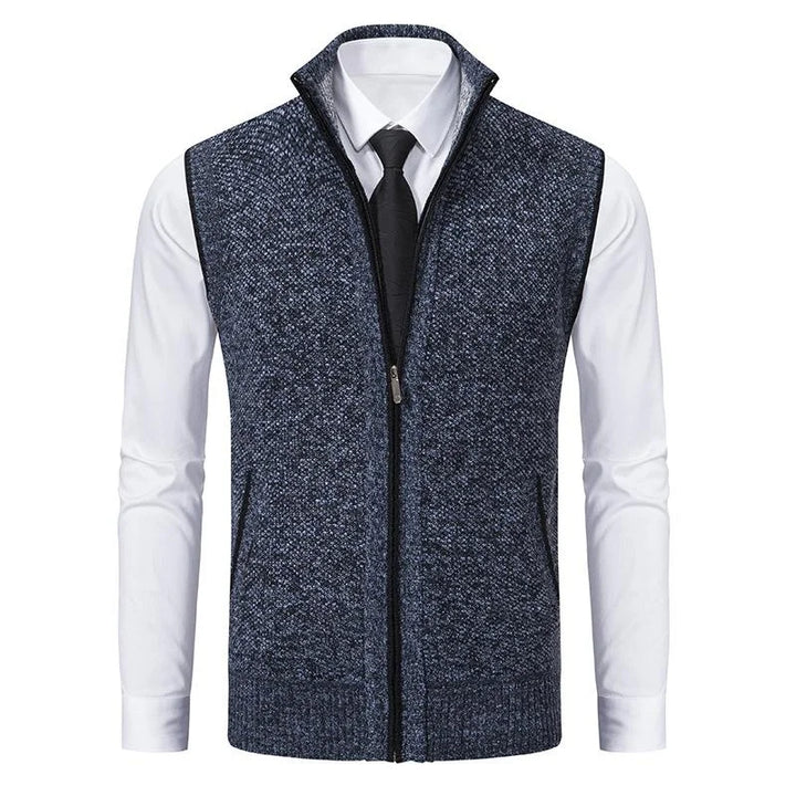 Bradley | Knitted vest with zip