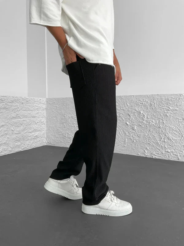 Jake | Ribbed spandex comfort pants