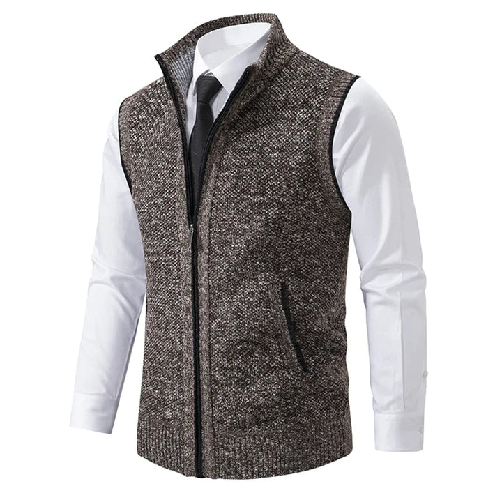 Bradley | Knitted vest with zip