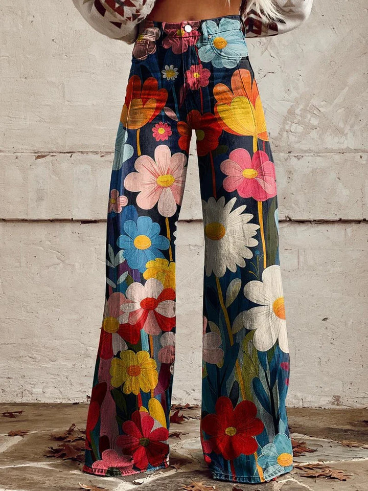 Willow | Printed Wide Leg Pants